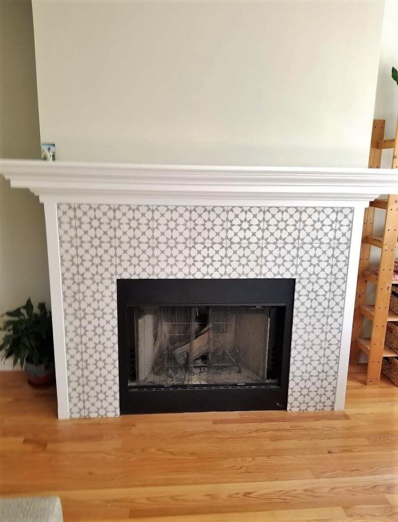 Carpentry Fireplace with Tile
